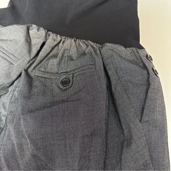 Motherhood Maternity Secret Fit Belly Wide Leg Pants Charcoal Gray size SP - Picture 3 of 6